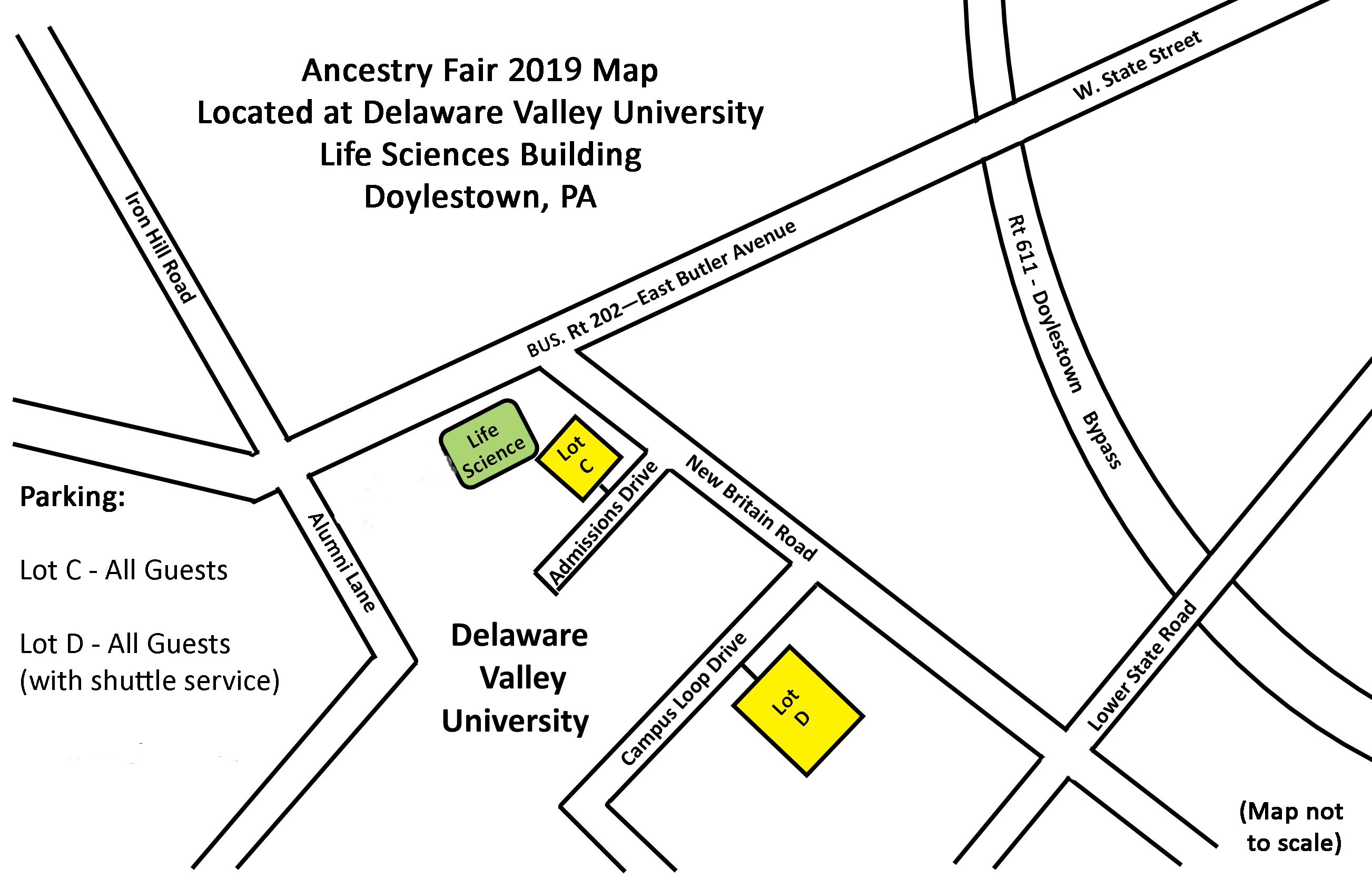 Delaware Valley University Map Directions And Parking