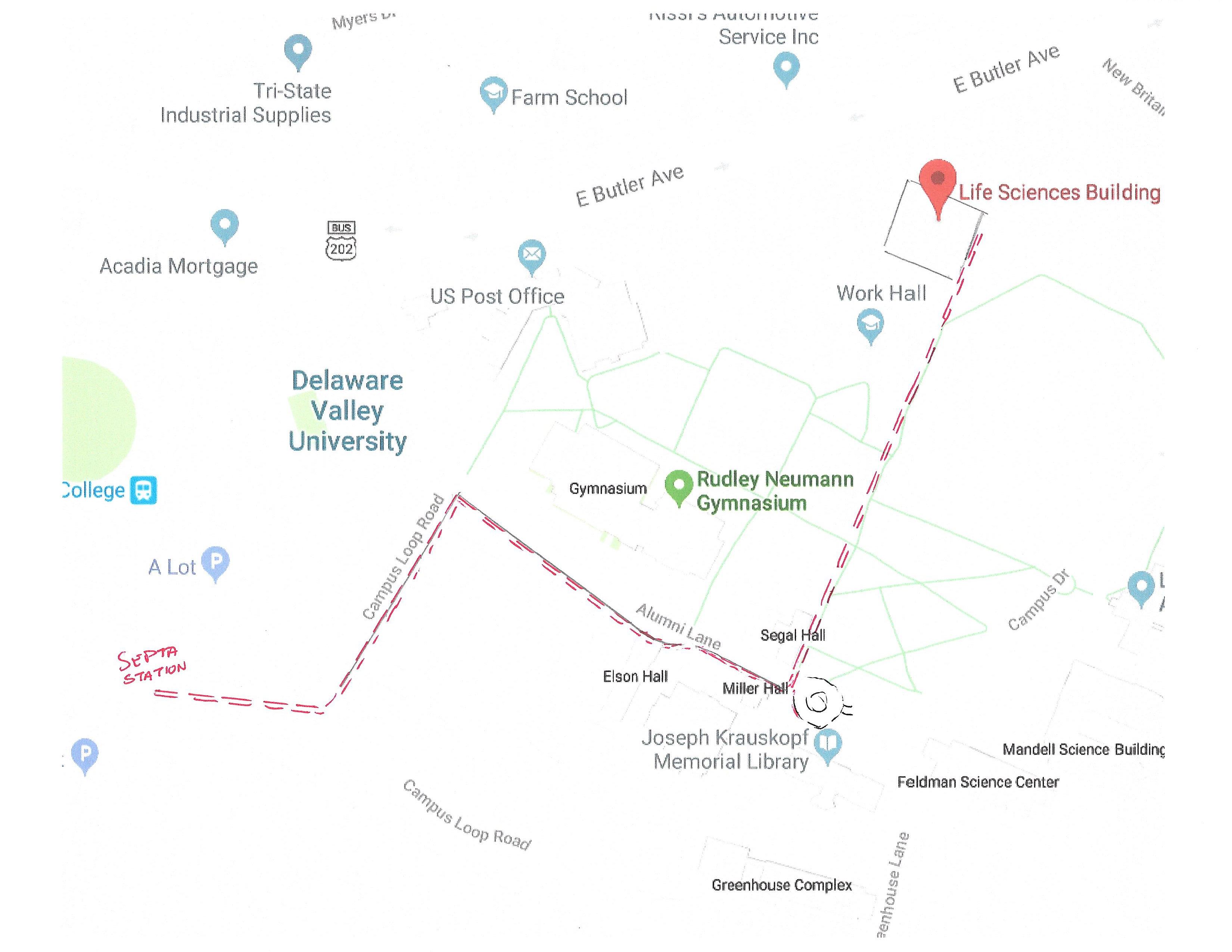 Delaware Valley University Map Directions And Parking